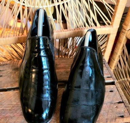 Vintage Bally Suisse Club Patent Slip on Shoes - Yatva