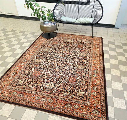 Vintage Belgian Prado Orient Wool Rug – 170x232 cm – Persian Kerman Style - Yatva