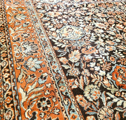 Vintage Belgian Prado Orient Wool Rug – 170x232 cm – Persian Kerman Style - Yatva