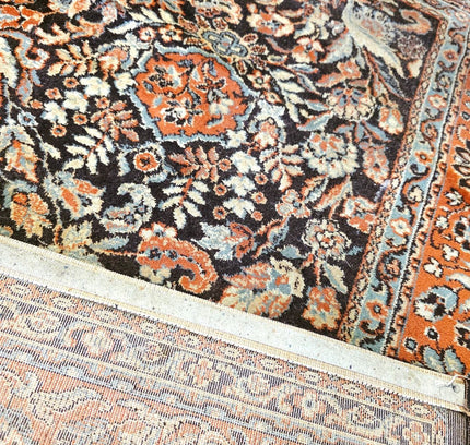 Vintage Belgian Prado Orient Wool Rug – 170x232 cm – Persian Kerman Style - Yatva