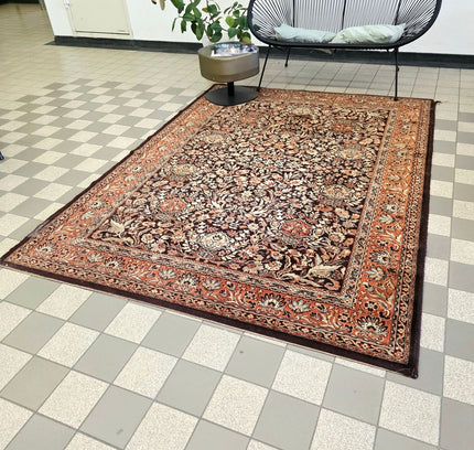 Vintage Belgian Prado Orient Wool Rug – 170x232 cm – Persian Kerman Style - Yatva