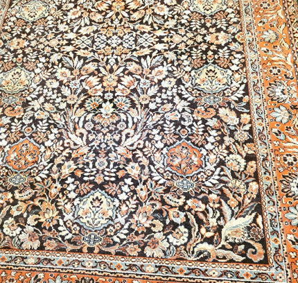 Vintage Belgian Prado Orient Wool Rug – 170x232 cm – Persian Kerman Style - Yatva