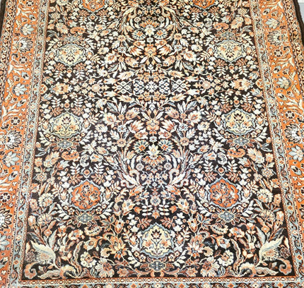 Vintage Belgian Prado Orient Wool Rug – 170x232 cm – Persian Kerman Style - Yatva