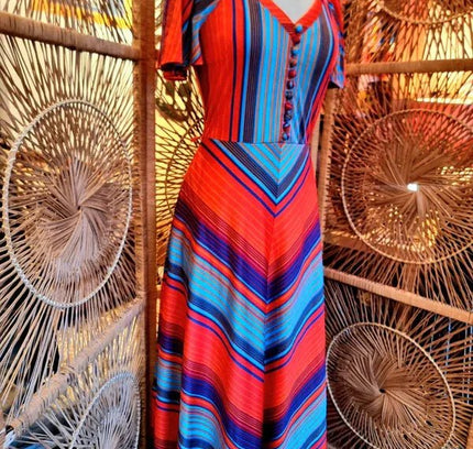 Vintage Betty Barclay 70's Maxi Dress - Yatva
