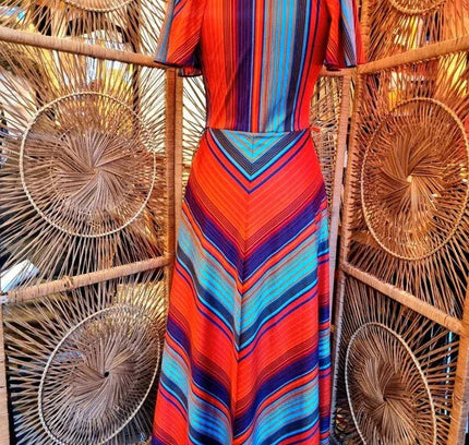 Vintage Betty Barclay 70's Maxi Dress - Yatva