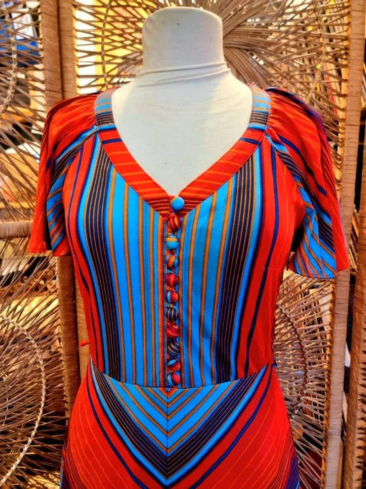 Vintage Betty Barclay 70's Maxi Dress - Yatva