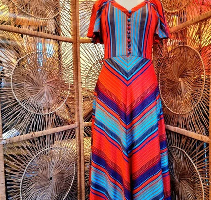 Vintage Betty Barclay 70's Maxi Dress - Yatva