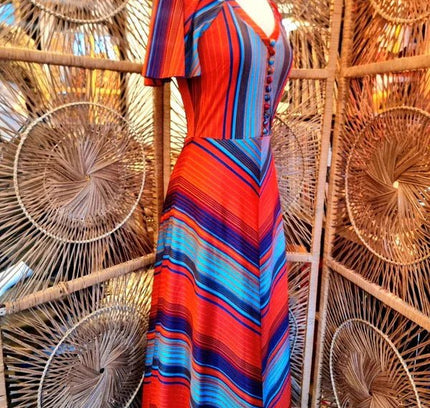 Vintage Betty Barclay 70's Maxi Dress - Yatva