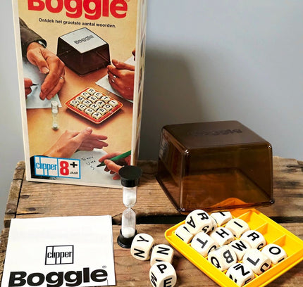 Vintage Boggle Word Game -1978 Clipper Retro Board Game - Yatva