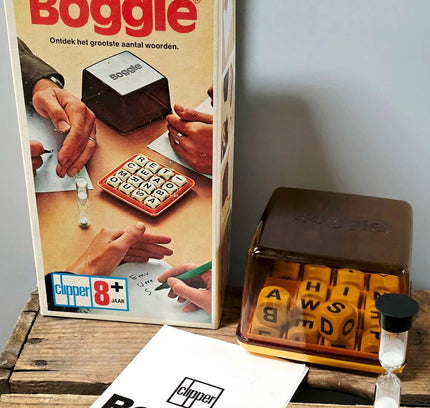 Vintage Boggle Word Game -1978 Clipper Retro Board Game - Yatva