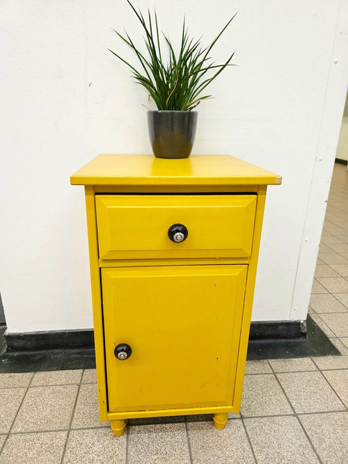 Vintage Boho Bedside Table - Nightstand