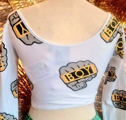 Vintage Boy London Knuckles Crop Top - Yatva