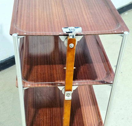 Vintage Brabantia 3 - Tier Folding Serving Trolley - Yatva