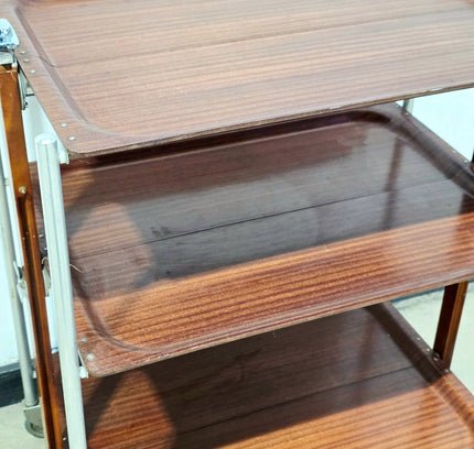 Vintage Brabantia 3 - Tier Folding Serving Trolley - Yatva