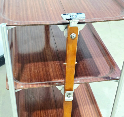 Vintage Brabantia 3 - Tier Folding Serving Trolley - Yatva