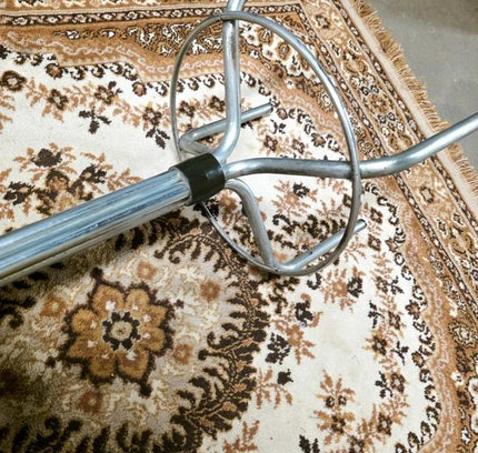 Vintage Brabantia 60s–70s Dutch Mid-Century Chrome Leatherette Bar Stool