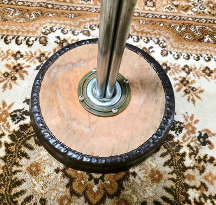 Vintage Brabantia 60s–70s Dutch Mid-Century Chrome Leatherette Bar Stool