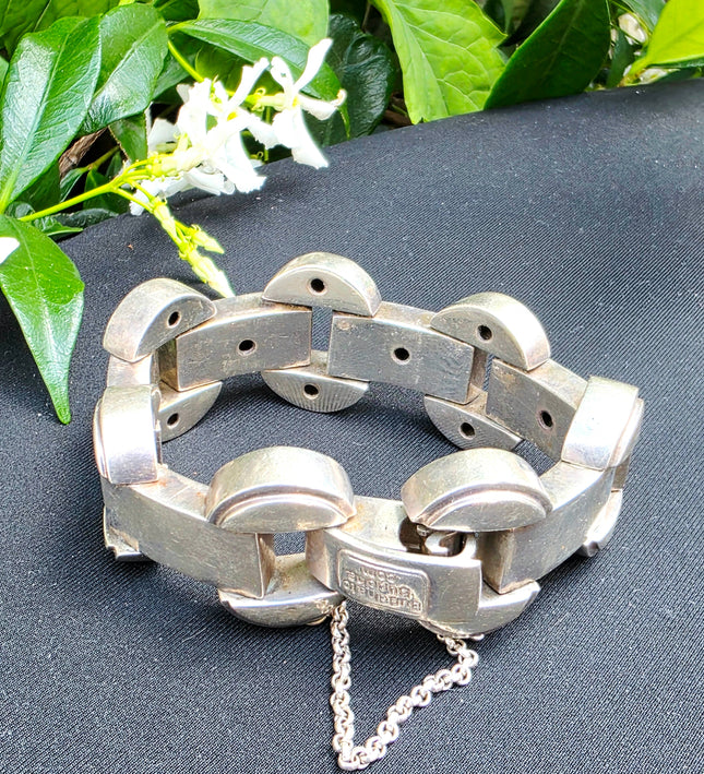 Vintage Buddha to Buddha The Batul Sterling Silver Bracelet | 925 Chunky Link - Yatva