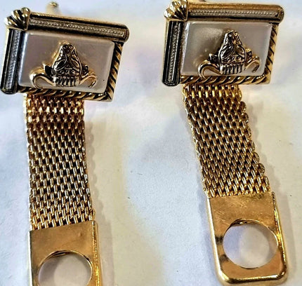 Vintage Bull Head Mesh Cufflinks - Yatva