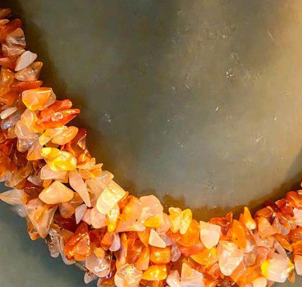 Vintage Carnelian Chip Necklace - Yatva