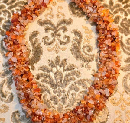 Vintage Carnelian Chip Necklace - Yatva