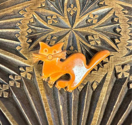 Vintage Cat Brooch - Yatva