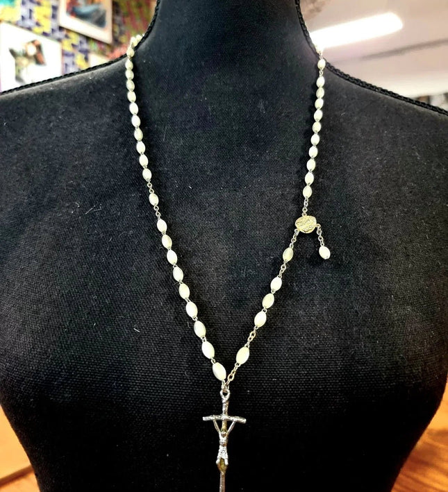 Vintage Catholic Rosary Necklace - Yatva
