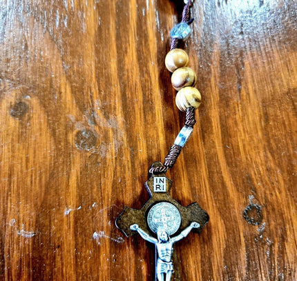 Vintage Catholic Rosary Necklace - Yatva