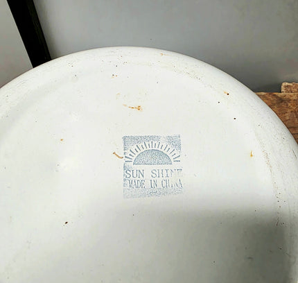 Vintage Chinese Enamelware Bowls Set of 2 - Yatva