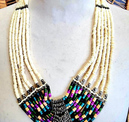 Vintage Cleopatra Bohemian Bib Multi Strand Necklace - Yatva