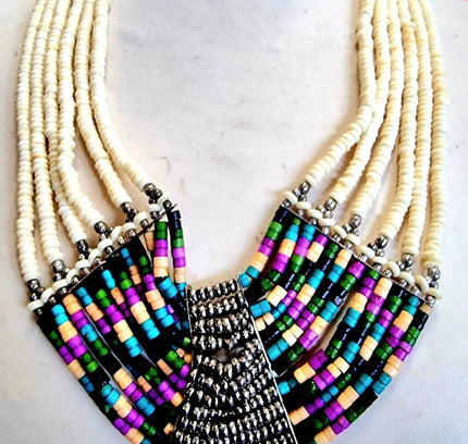 Vintage Cleopatra Bohemian Bib Multi Strand Necklace - Yatva