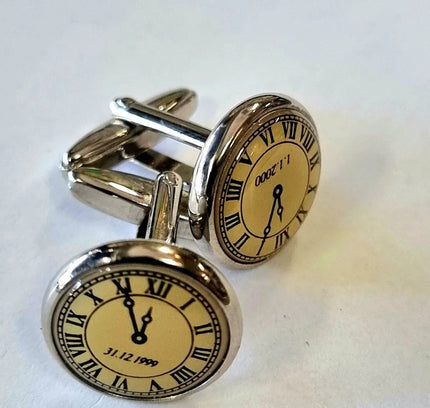 Vintage Clock Cufflinks - Yatva