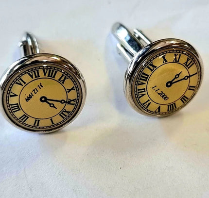 Vintage Clock Cufflinks - Yatva