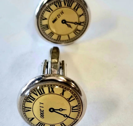 Vintage Clock Cufflinks - Yatva