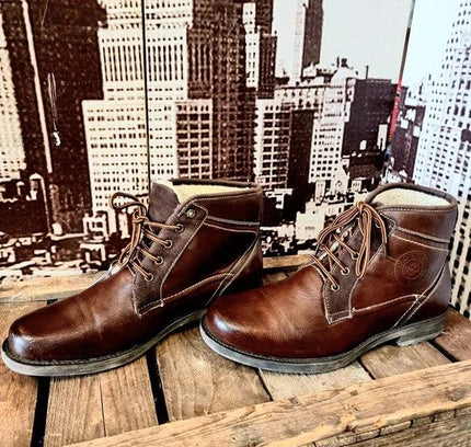 Vintage Clowse Leather Ankle Boots - Yatva