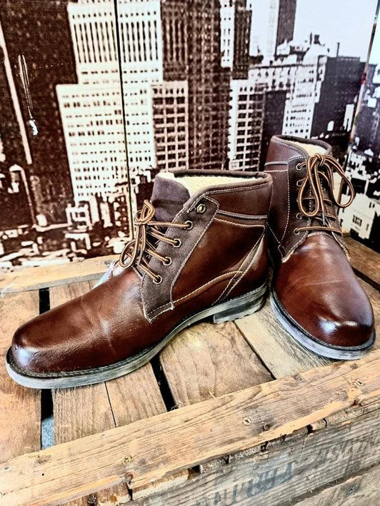 Vintage Clowse Leather Ankle Boots - Yatva