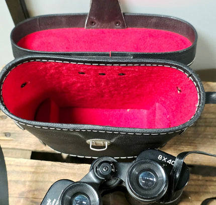 Vintage Combi Foto 8x40 Binoculars - Original Red Velvet Case - Yatva