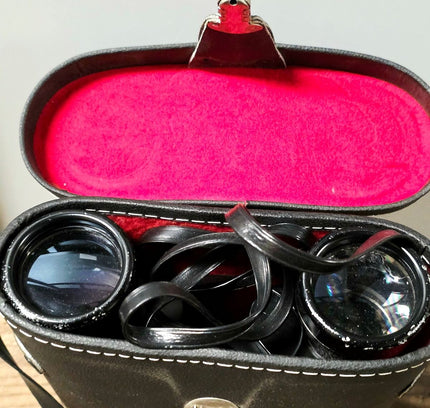 Vintage Combi Foto 8x40 Binoculars - Original Red Velvet Case - Yatva