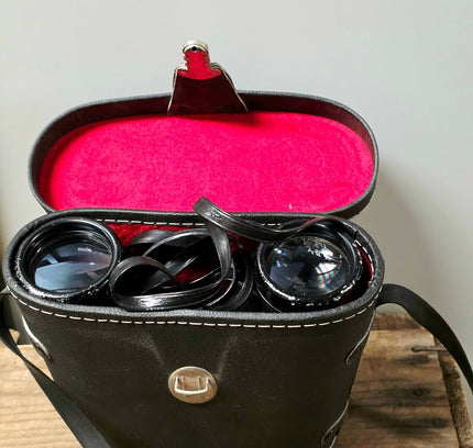 Vintage Combi Foto 8x40 Binoculars - Original Red Velvet Case - Yatva