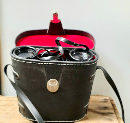 Vintage Combi Foto 8x40 Binoculars - Original Red Velvet Case - Yatva