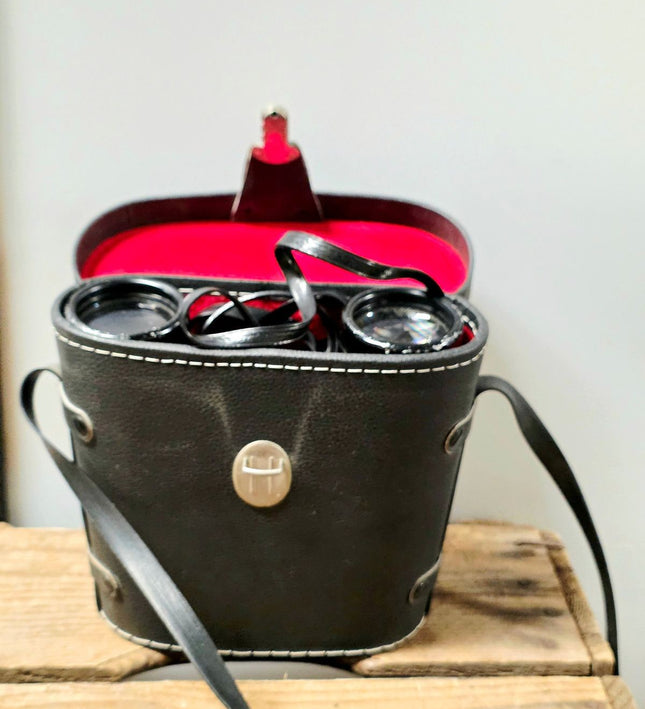Vintage Combi Foto 8x40 Binoculars - Original Red Velvet Case - Yatva