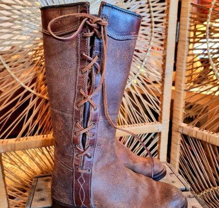 Vintage Continental Police Motorcycle Boots - Yatva