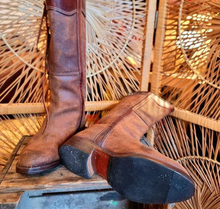 Vintage Continental Police Motorcycle Boots - Yatva