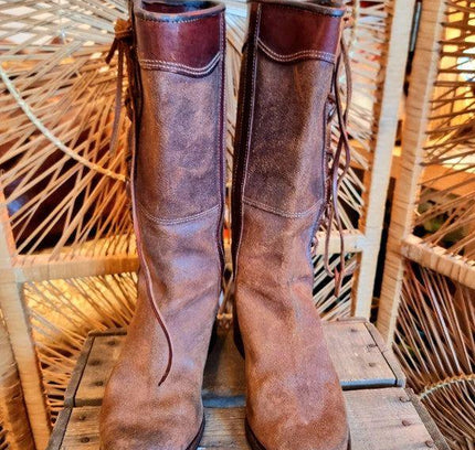 Vintage Continental Police Motorcycle Boots - Yatva