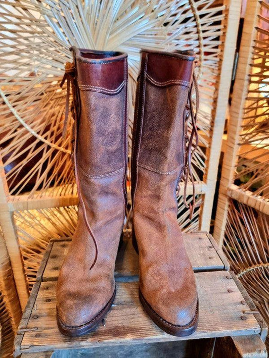 Vintage Continental Police Motorcycle Boots - Yatva