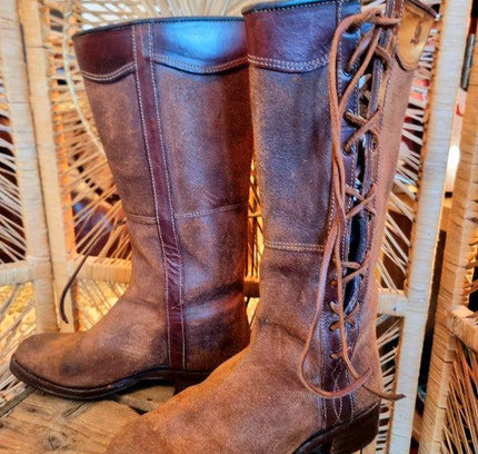 Vintage Continental Police Motorcycle Boots - Yatva