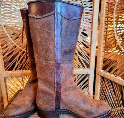 Vintage Continental Police Motorcycle Boots - Yatva