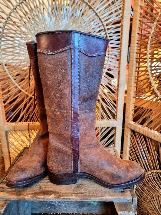 Vintage Continental Police Motorcycle Boots - Yatva