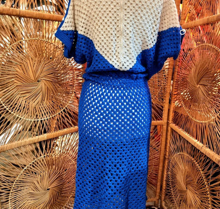 Vintage Crochet Glitter Dress - Yatva