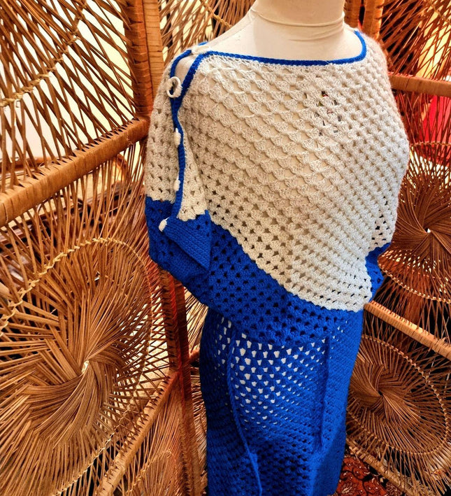 Vintage Crochet Glitter Dress - Yatva